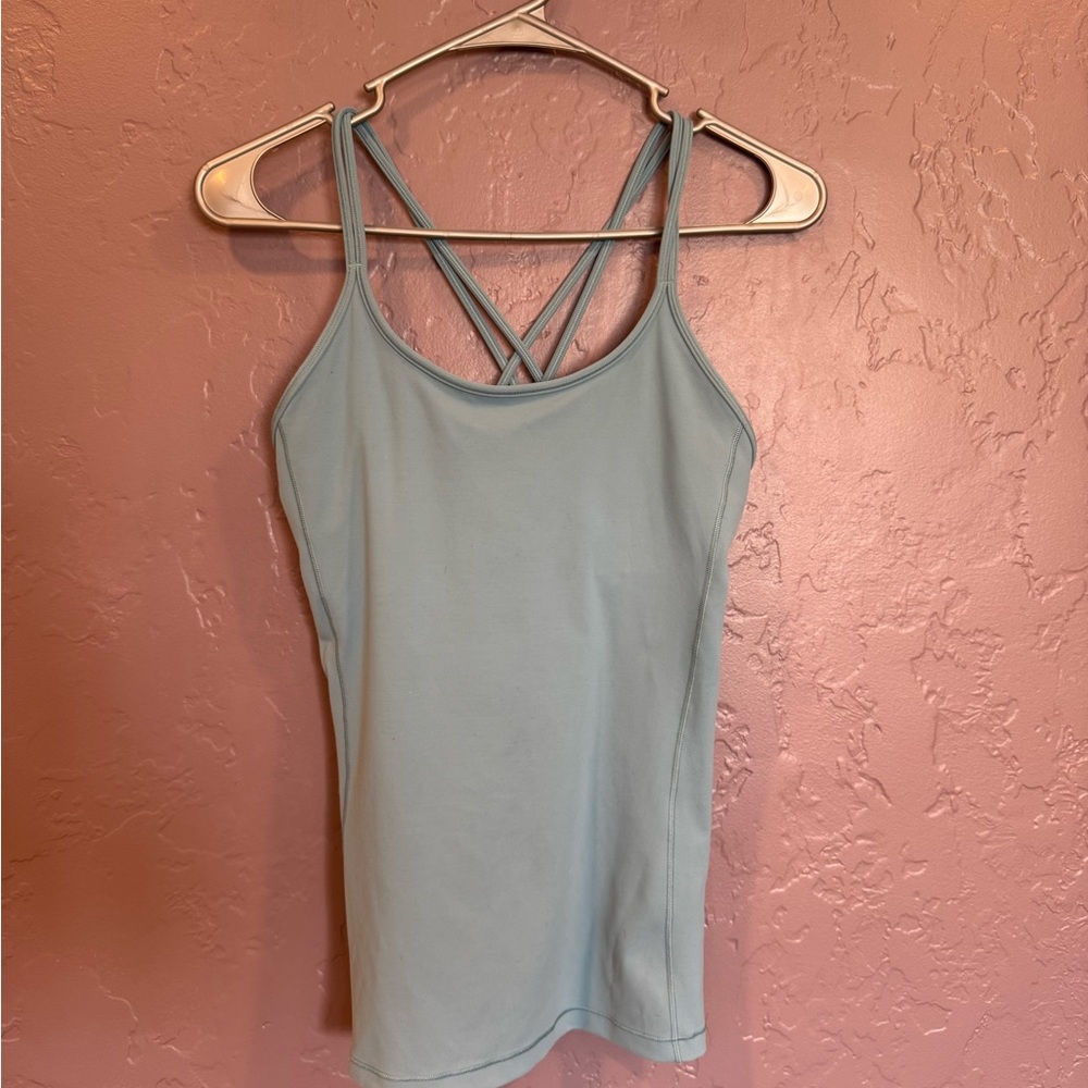 lululemon athletica Light Sage Green Strappy Tank Top